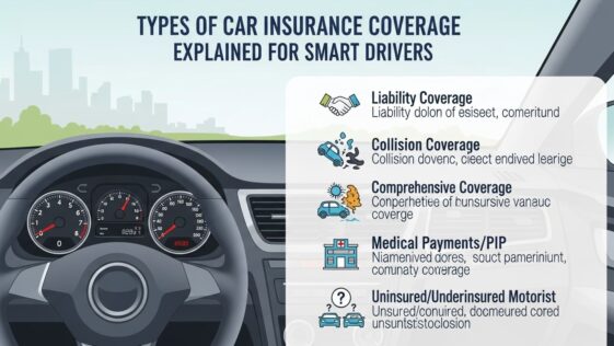 Types of Car Insurance Coverage Explained for Smart Drivers