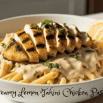 Easy Creamy Lemon Tahini Chicken Pasta Recipe