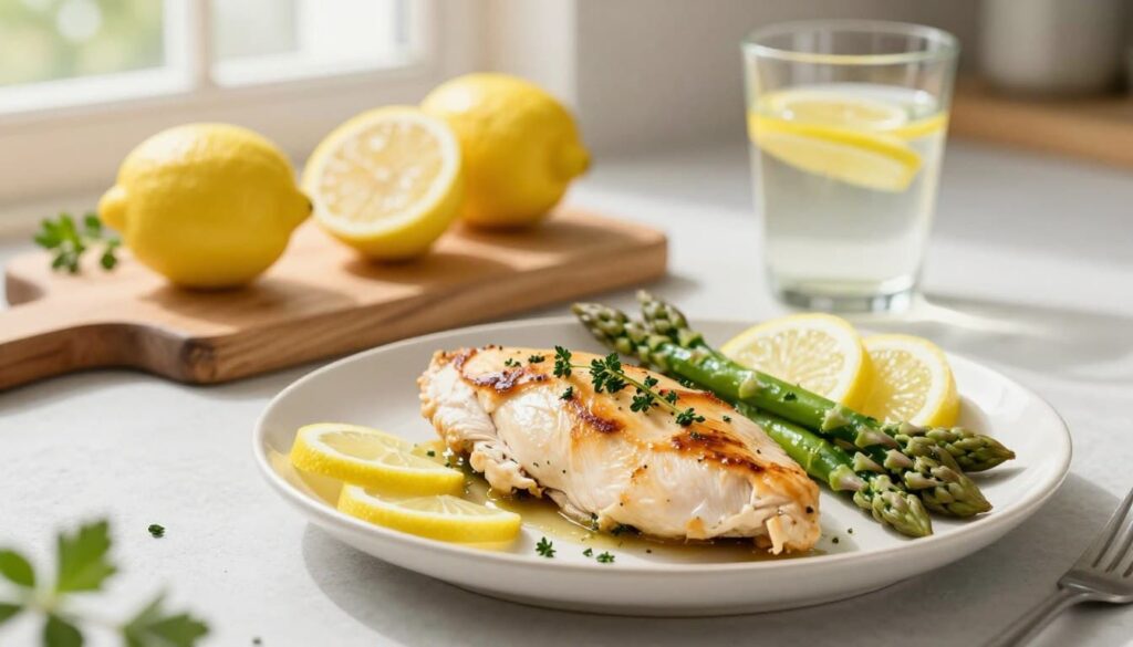 asparagus and lemon chicken