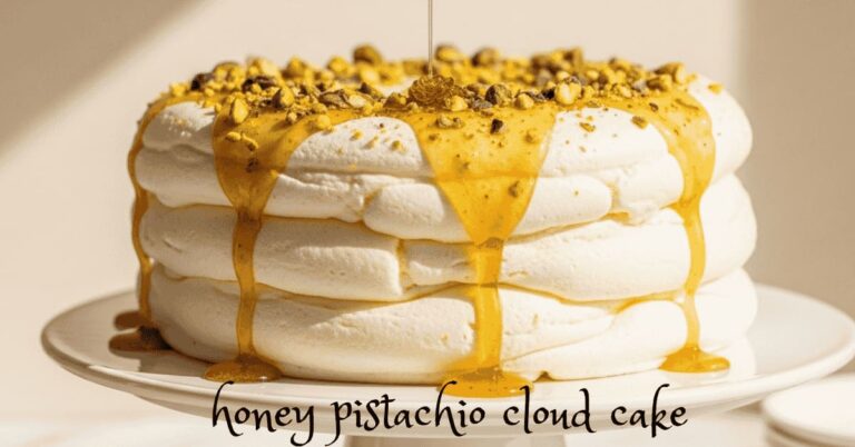 honey pistachio cloud cake